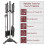 Darton 5pc Fireplace Companion Tool Set - Black 3
