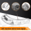 Lâmpada de seta para espelho retrovisor de carro 2003-2010 esquerda 3D0949101A 6