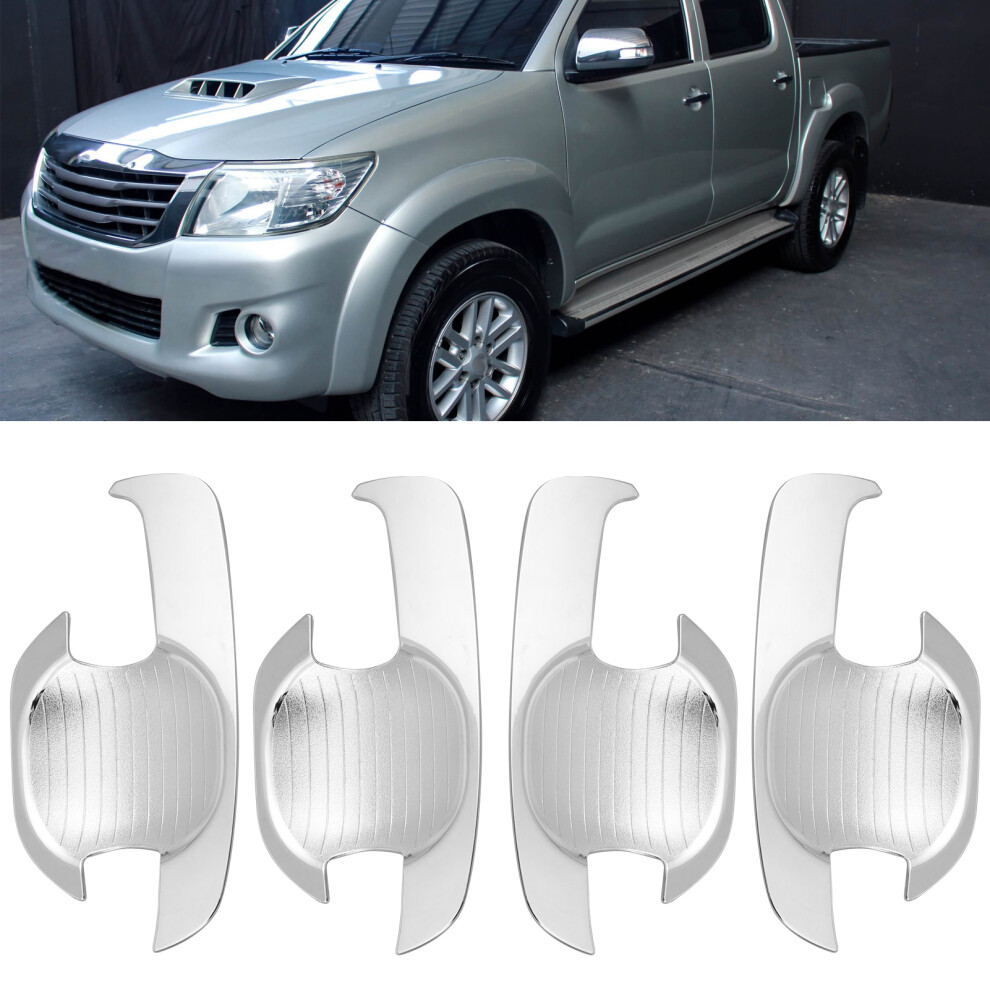 4Pcs Chrome Door Handle Cover Fit For Hilux/Vigo Pickup Truck 6921340674819