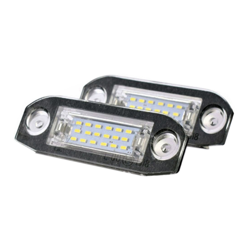 2 luci LED bianche senza errori per targa 1