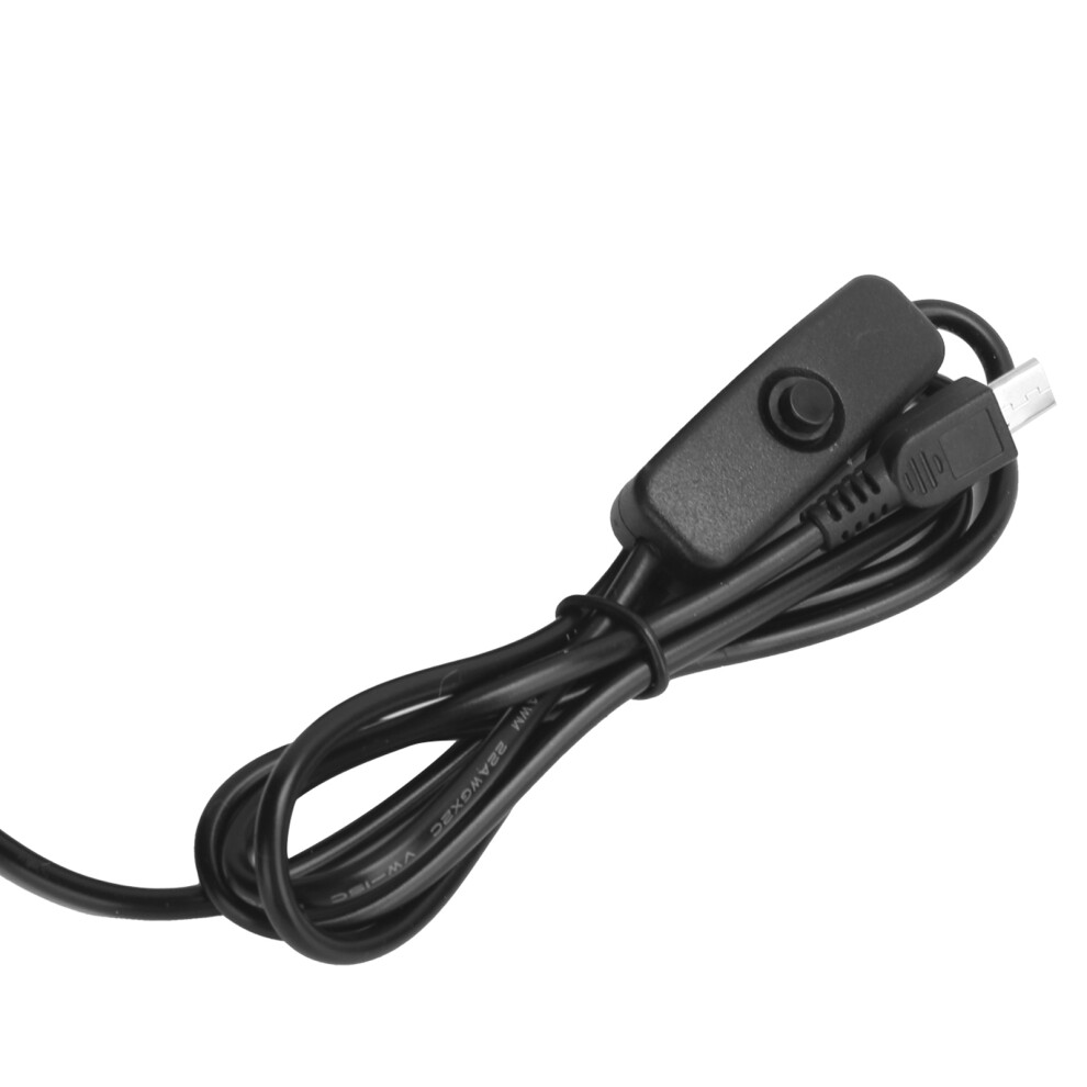 Raspberry Pi 5V 3A Power Adapter Switch Button 95Cm Cord Uk 4991340676337