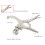 Special Type 11in Locking Pliers Bench Clamp for Woodworking & Fixing 12