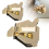 Guide magnétique multi-usages amélioré pour machine à coudre, doré, 2 pièces 2