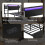 Black Double Bed, LED Strips, USB Charging & Built-In Bedside Table 4
