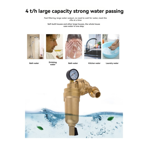 360Degree Rotating Valve Filter Whole House Central Filter Reusable,C 2