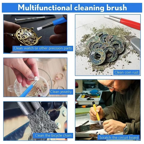 3Pcs/Set Rust Removal Brush Pen Shape Watch Parts Cleaning Tool 2