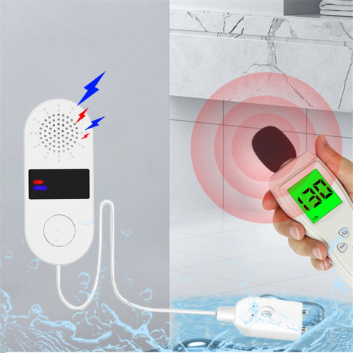 Ανιχνευτής διαρροής νερού Tuya 2.4GWifi με ηχητικούς συναγερμούς φωτός 2