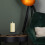 Premier 25cm Black Round Metal Pillar Candle Ring Holder 3