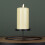 Premier 25cm Black Round Metal Pillar Candle Ring Holder 6