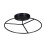 Premier 25cm Black Round Metal Pillar Candle Ring Holder 7