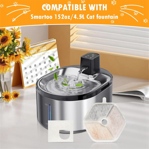 Για το Smartoo 152oz/4.5L Cat Water Fountain Τετραπλό Φιλτράρισμα, A 2