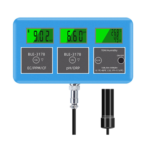 Wifi 7 in 1 Wasserqualitätstester PH ORP TDS EC Temp Feuchtigkeitsmessgerät