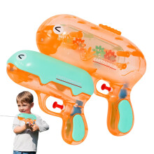 Water Spritz Toy Set, 2-Piece Outdoor Party Game for Summer Celebrations, Orange Color with Cute Design for Family Competitions