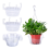 15 peças coletor de água para plantas penduradas - plástico transparente de 8 polegadas 2