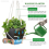 Vaso suspenso de 10 polegadas para plantas de interior, pacote com 2, autoirrigável, preto 5