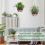 Vaso suspenso de 10 polegadas para plantas de interior, pacote com 2, autoirrigável, preto 7