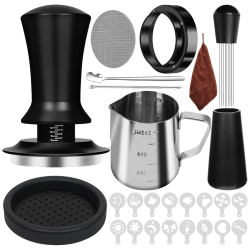 10 PCS Espresso Zubehör Kaffee Espresso Tamper Set 51mm