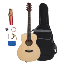 Wooden Guitar Set Folk Acoustic 36in Kids Adult