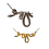 Collana a serpente avvolto, stile neutro e cool 1
