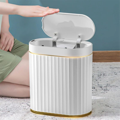 7L Sensor Trash Can for Kitchen Garbage Tin for Bathroom Light Luxury 2