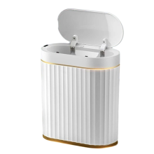 Lixeira com sensor de 7L para cozinha, lata de lixo para banheiro, luz de luxo