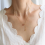 -vormige kwasthanger kleine sleutelbeenketting, 5