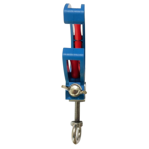Rodillo auxiliar para tendido de cables, abrazadera ajustable, polea, cable y alambre 2