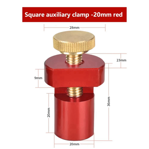 Presilha para mesa de trabalho de 20 mm, vermelha 2