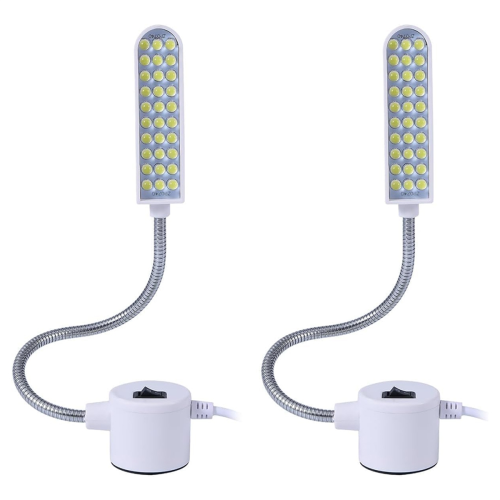 30 LED naaimachinelamp, draagbare werklamp, 2-pack, EU-stekker