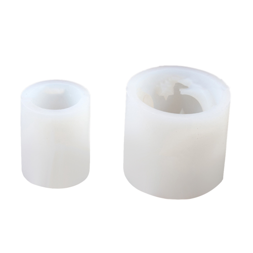 Round Candlestick Silicone Mold DIY Star Moon Tealight Candle Holder