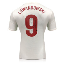 Robert Lewandowski Signed Original Poland 2012-13 Football Shirt (Fan Style)