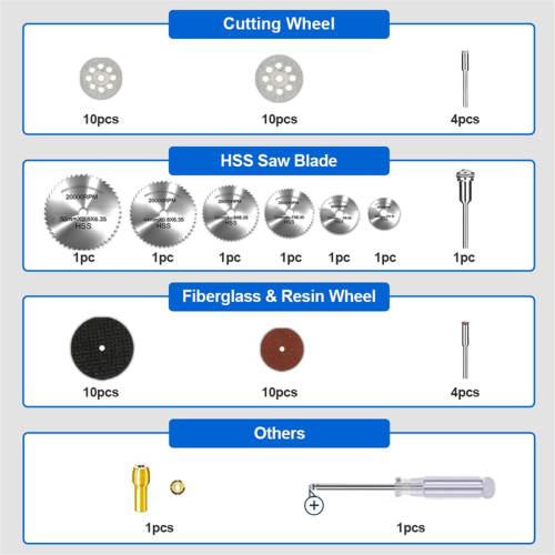 Cutting Wheel Set Compatible with Rotary Tool 1