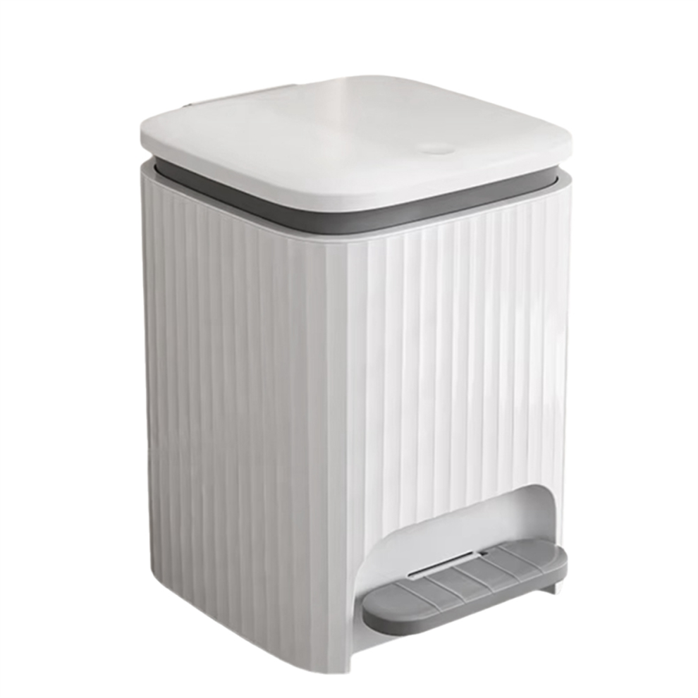 Waterdichte Vuilnisbak Met Voetpedaal, Grote Capaciteit A-image