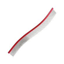 Dog Comb, Dematting Comb for Dogs - Ergonomic Curved Metal Tooth Pet Grooming Comb for Dogs and Cats, Removes Tangles