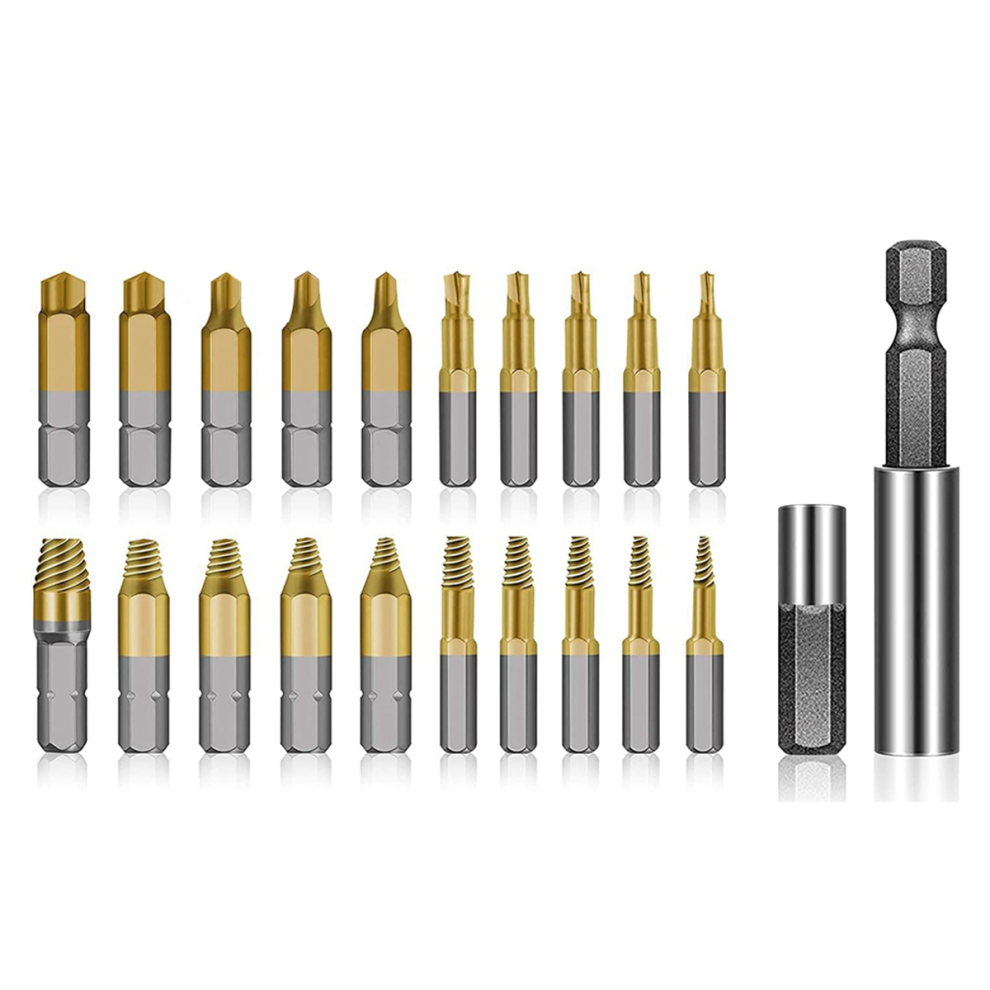 Titanium Beschadigde Schroef Extractor-Verwijderaar Voor Het Verwijderen Van Roestige En Gebroken Schroeven-image