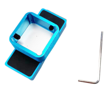 Billardkreidehalter, Aluminiumlegierung, Billardkreidehalter-Set, Blau