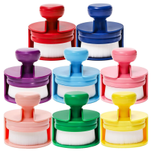 Juego de pinceles planos para mezclar tinta (8 colores)