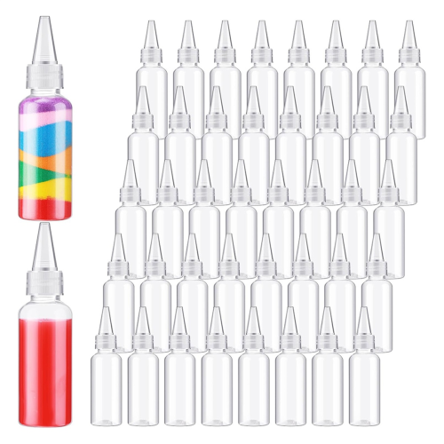 Flaconi di plastica da 1,7 once per vernice, 100 pezzi
