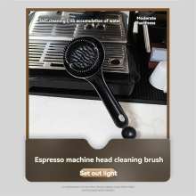 Cepillo para máquina de café expreso Limpiador de cepillos para máquina de café Cepillo para máquina de café extraíble