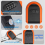 Magntic Key Lock Box with 4 Digit Combination Lock Hider Under Car, A 5