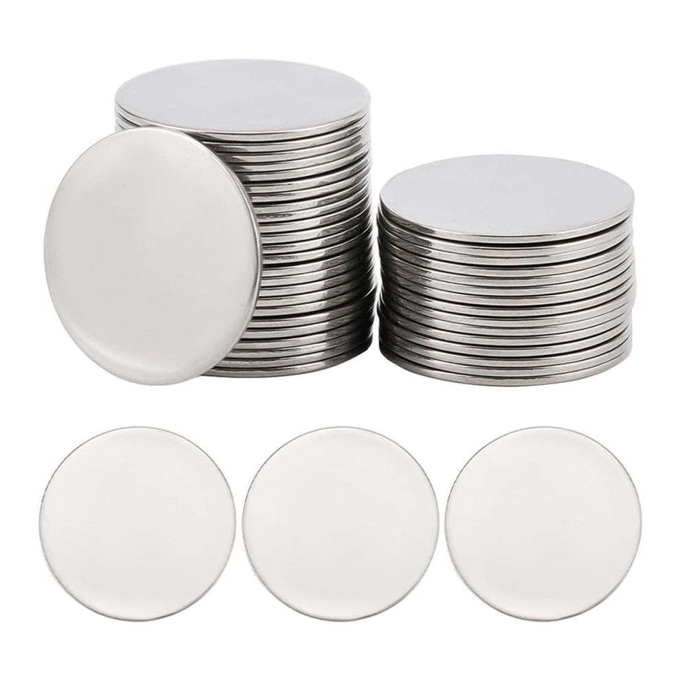 1 Caja De 40 Discos Impresos En Blanco Para Manualidades De JoyeríA Diy-image