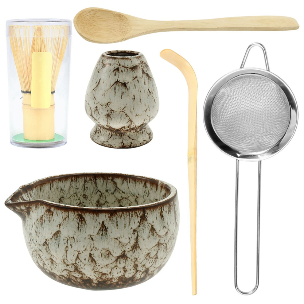 Set Da 6 Fruste Per Matcha, Elegante Set Da Matcha, Set Da Tazza Da TÃ¨ Giapponese