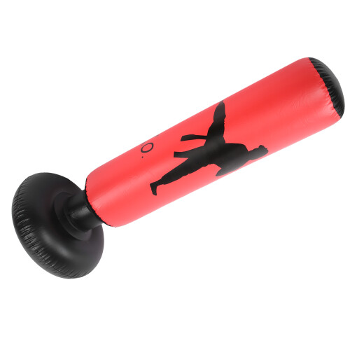 Colonna da boxe gonfiabile rossa, alta 1,6 m, base da 60 cm 2