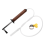 Coffee machine brush, nylon, anti-scald, wood handle, cleaning tool. 2