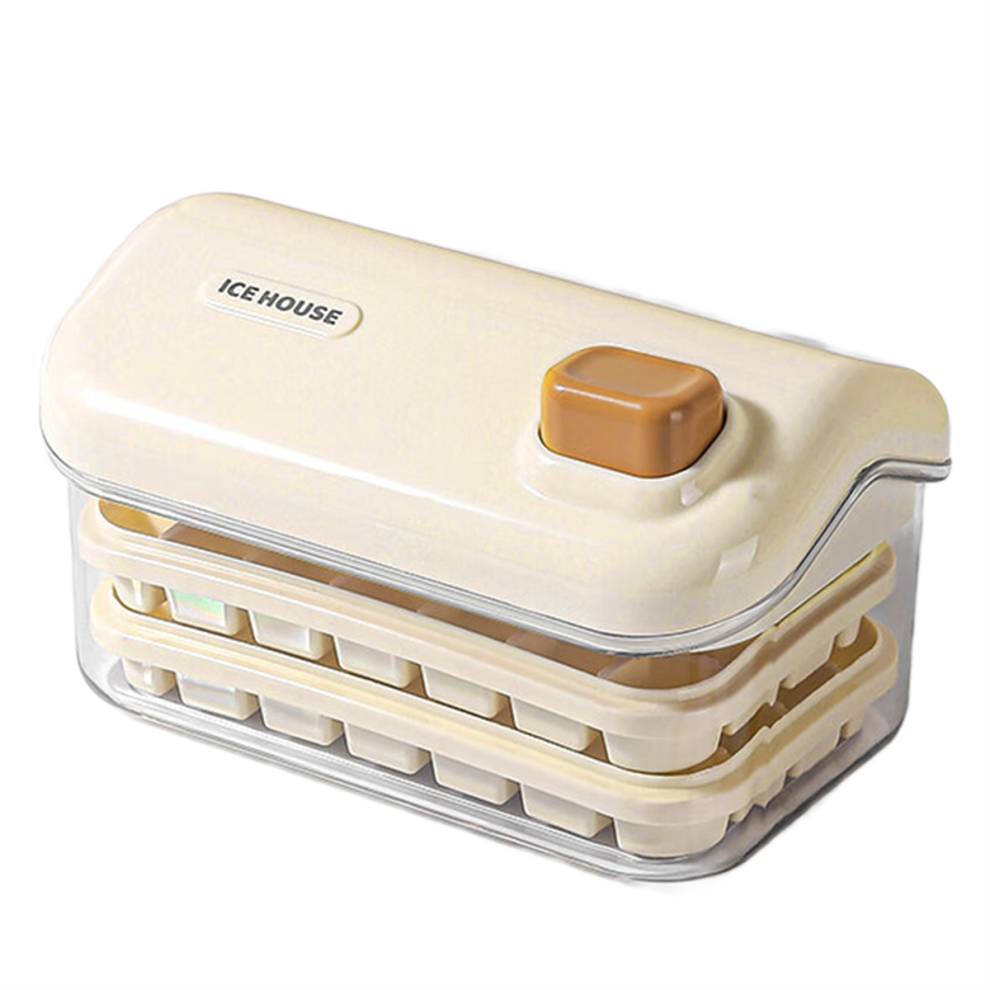 Stampo Per Contenitore Per Ghiaccio, Per Uso Domestico, Per Fabbricare Il Ghiaccio, Artefatto Bianco Cremoso A