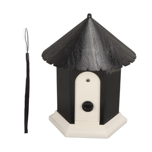 Outdoor Ultrasonic Bark Control Bird House for Backyard Pets 1