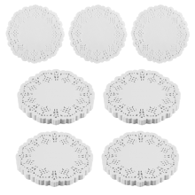 Χαρτί Lace Doilies 100 τμχ, Επένδυση 4,5 ιντσών για κέικ, οθόνη επιτραπέζιων σκευών