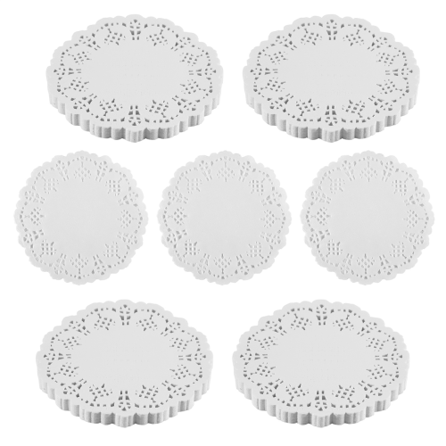 Χαρτί Lace Doilies 100 τμχ, Επένδυση 4,5 ιντσών για κέικ, οθόνη επιτραπέζιων σκευών 2