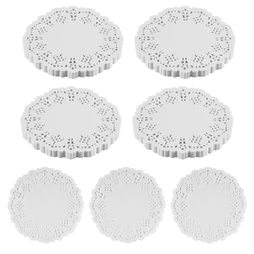 Χαρτί Lace Doilies 100 τμχ, Επένδυση 4,5 ιντσών για κέικ, οθόνη επιτραπέζιων σκευών 1