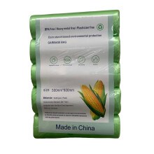 Biodegradable Trash Bags, 45x50 cm, Compostable, Eco-Friendly, 100 Count, Kitchen and Cleaning Use, Green
